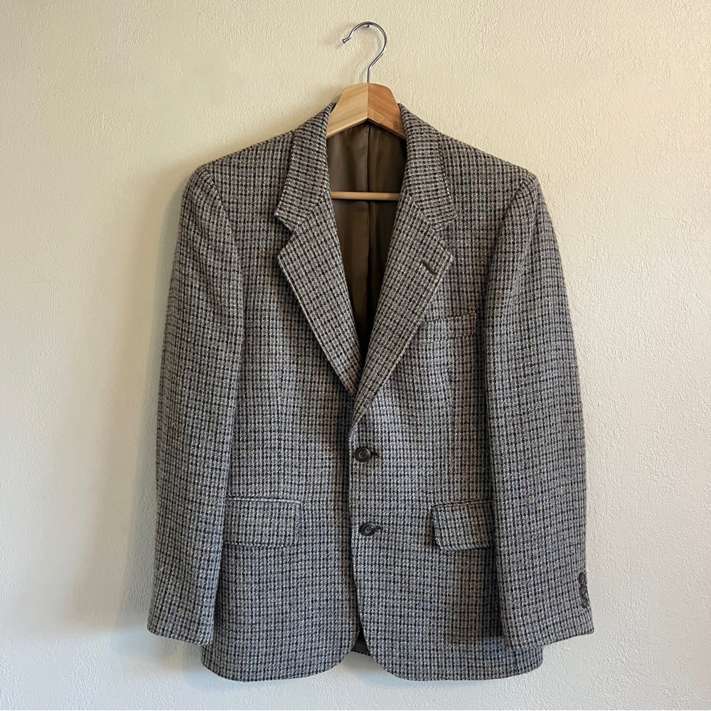 Vintage Wool Satin Lined Blazer - Picture 2 of 16